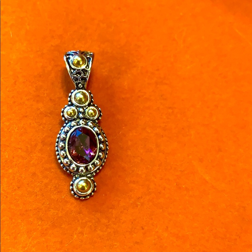 Lia Sophia Purple Stone Pendant